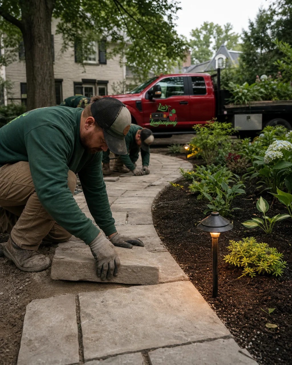 Lia’s Landscaping: Hardscape installation